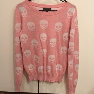 Pink skull sweater